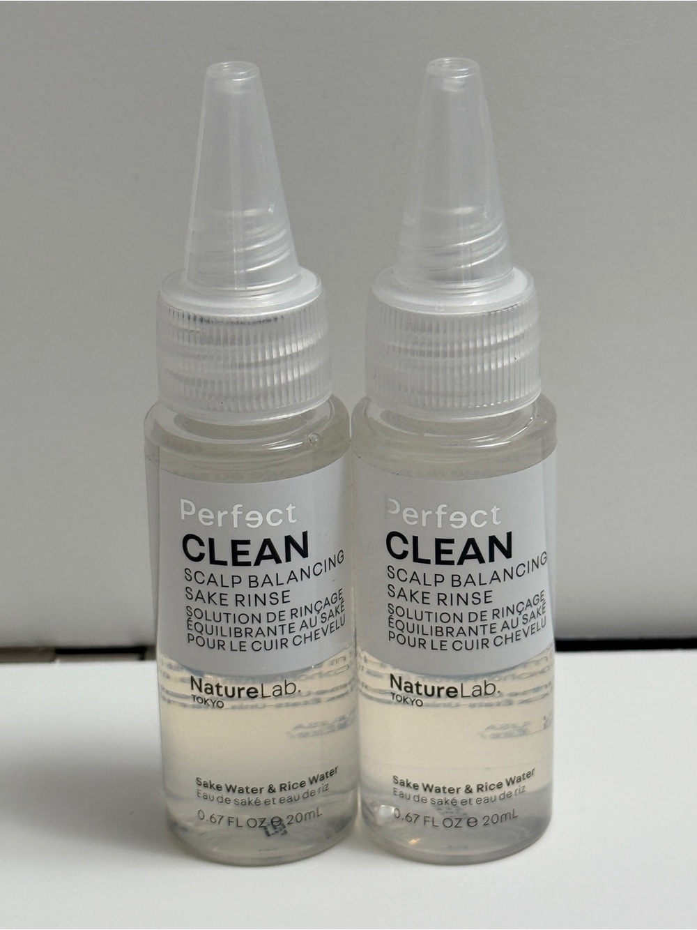 NatureLab Perfect Clean Scalp Balancing Sake Rinse .67 floz (x2) — Clear